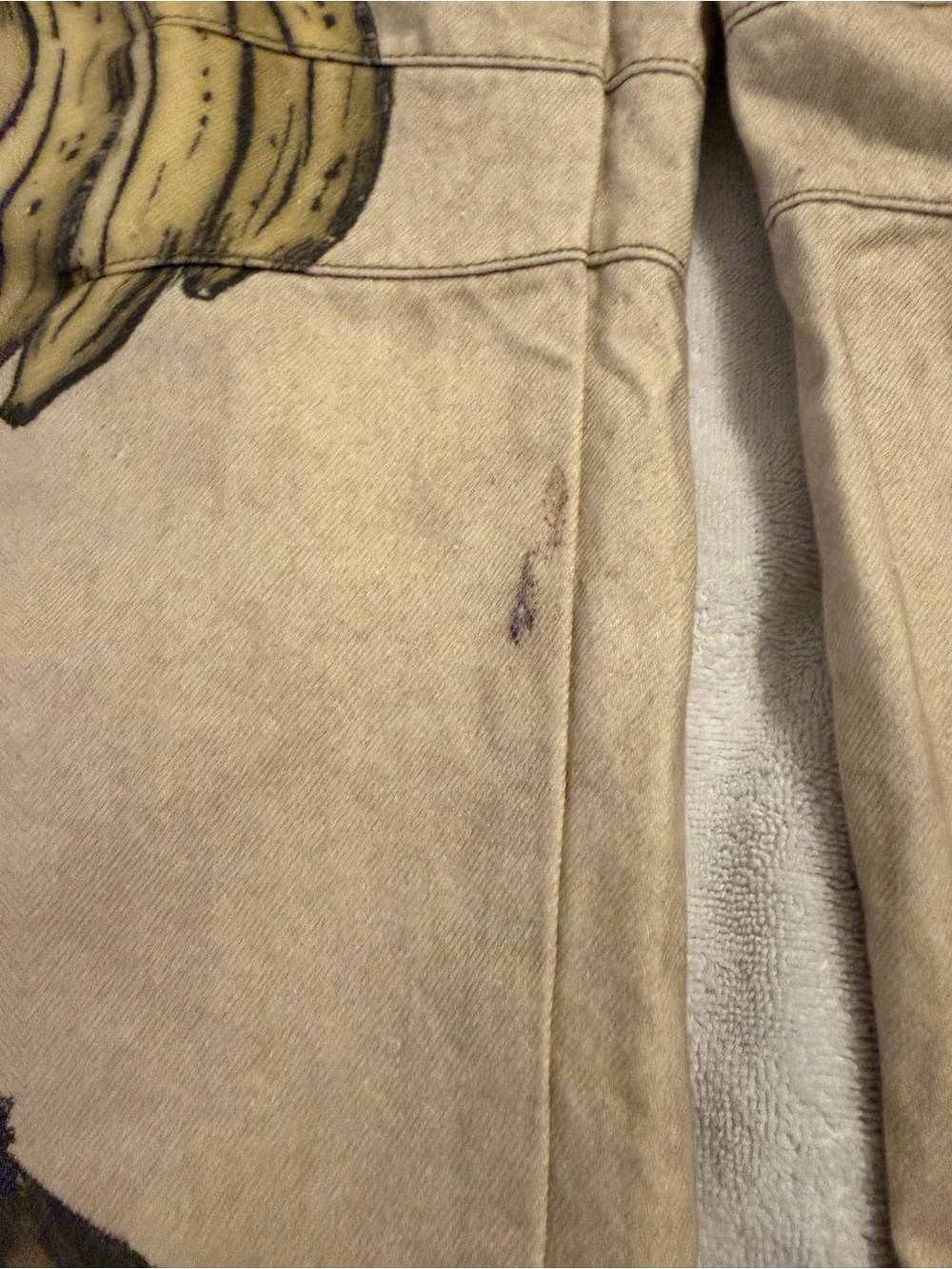 NWOT FREE PEOPLE We The Free Good Luck Printed Barrel Jeans - Go Bananas - Picture 2 of 9